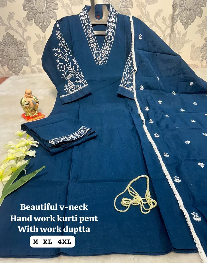 HR Pure Muslin Kurti With Bottom Dupatta Wholesale Market In Surat With Price